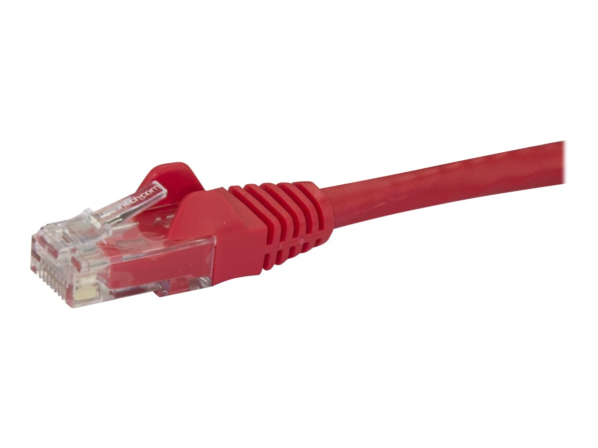 StarTech.com Câble Ethernet 10 m - RJ45 Cat6 - Câble réseau sans accroc - UTP - Cordon patch - Catégorie 6 - Rouge - Cordon de raccordement - RJ-45 (M) pour RJ-45 (M) - 10 m - CAT 6 - moulé, sans crochet - rouge - N6PATC10MRD - Câbles à paire torsadée
