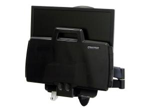Ergotron 200 Series - Kit de montage (bras articulé, support de lecteur de codes à barres, plateau de clavier avec plateau de souris gauche/droite) - pour écran LCD/équipement PC - acier - noir - Taille d'écran : jusqu'à 24 pouces - montable sur mur - 45-230-200 - Accessoires pour écran