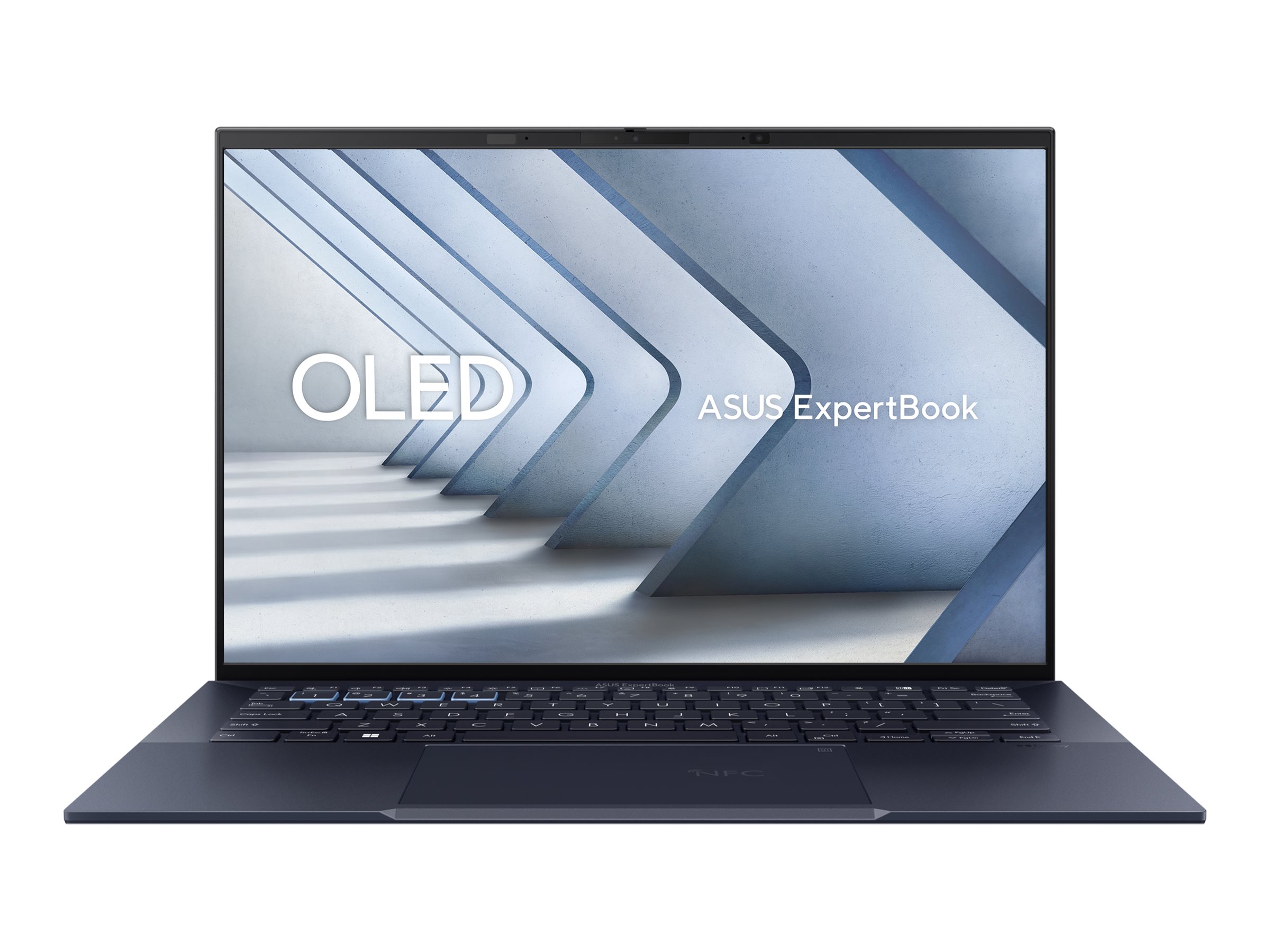 ASUS ExpertBook B9 OLED B9403CVAR-KM0793X - Intel Core 7 - 150U / jusqu'à 5.4 GHz - Win 11 Pro - Intel Graphics - 32 Go RAM - 1 To SSD NVMe, Performance - 14" OLED 2880 x 1800 (WQXGA+) - Gigabit Ethernet - Wi-Fi 6E, Bluetooth - noir étoilé - 90NX05W1-M012S0 - Ordinateurs portables