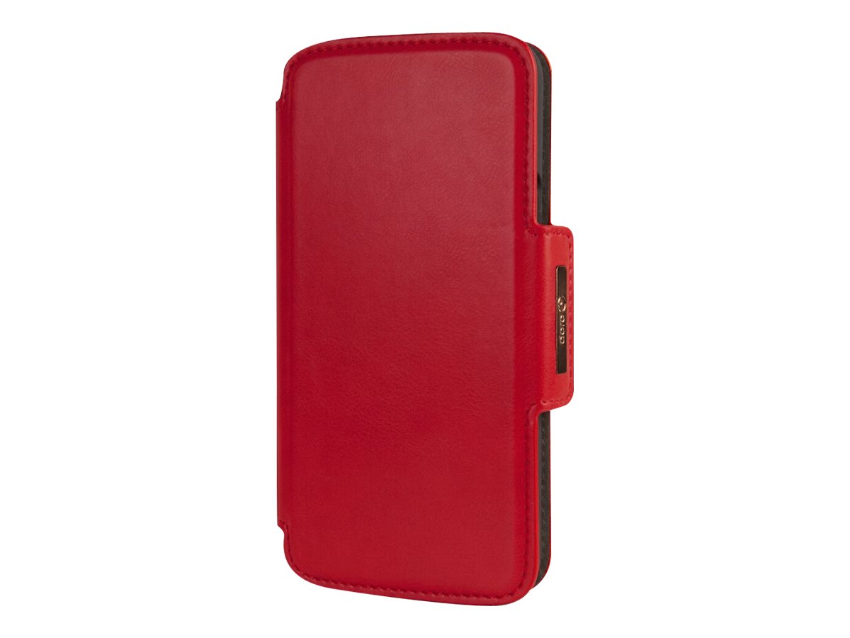 Doro Wallet - Étui à rabat pour téléphone portable - rouge - pour DORO 8080 - 7815 - Coques et étuis pour téléphone portable