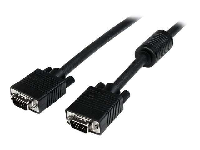 StarTech.com Câble vidéo VGA coaxial pour écran haute résolution de 3 m - HD15 vers HD15 M/M - Câble VGA - HD-15 (VGA) (M) pour HD-15 (VGA) (M) - 3 m - moulé, vis moletées - noir - MXTMMHQ3M - Câbles pour périphérique
