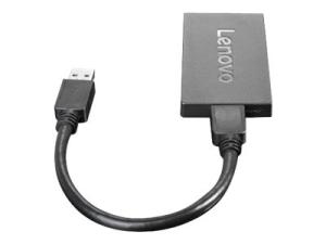 Lenovo - Adaptateur vidéo externe - USB 3.0 - DisplayPort - 4X90J31021 - Adaptateurs vidéo grand public