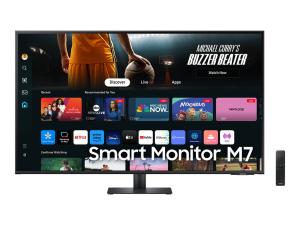 Samsung S43DM702UU - M70D Series - écran LED - Intelligent - 43" - 3840 x 2160 4K @ 60 Hz - VA - 300 cd/m² - 5000:1 - HDR10 - 4 ms - HDMI, USB-C - haut-parleurs - noir - LS43DM702UUXEN - Écrans d'ordinateur