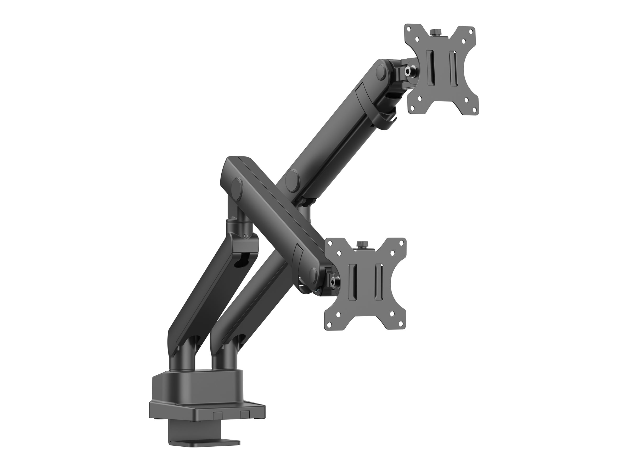 Urban Factory FLEXEE Dual - Kit de montage (dual arm monitor mount) - pour 2 écrans LCD - ergonomique - acier, aluminium, plastique - noir - Taille d'écran : 17"-32" - montrable sur bureau - FAM02UF-BK - Accessoires pour écran