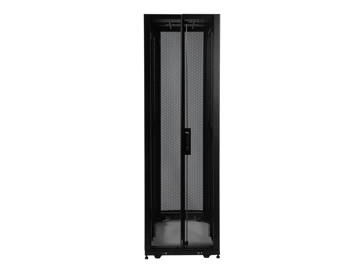 Tripp Lite 42U Rack Enclosure Server Cabinet Knock-Down w/ Doors & Sides - Rack armoire - noir - 42U - 19" - SR42UBKD - Accessoires pour serveur