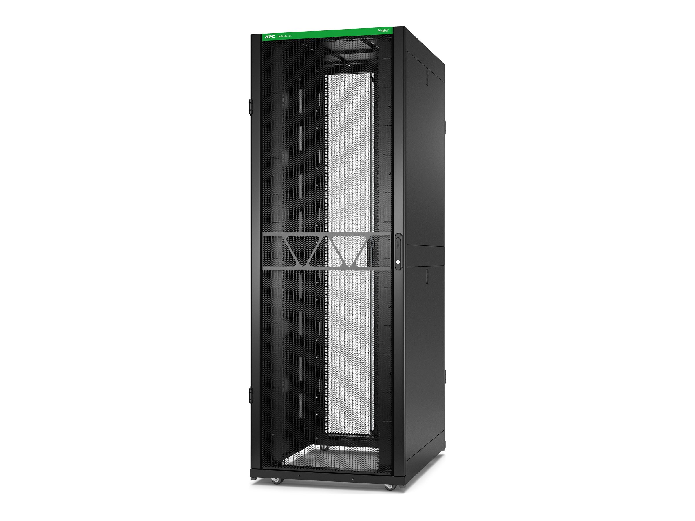 APC NetShelter SX Gen 2 - Rack armoire - 2124H x 750W x 1070D mm, with sides - sur le sol - noir - 42U - 19" - AR3155B2 - Accessoires pour serveur