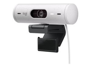 Logitech BRIO 500 - Webcam - couleur - 1920 x 1080 - 720p, 1080p - audio - USB-C - 960-001428 - Webcams
