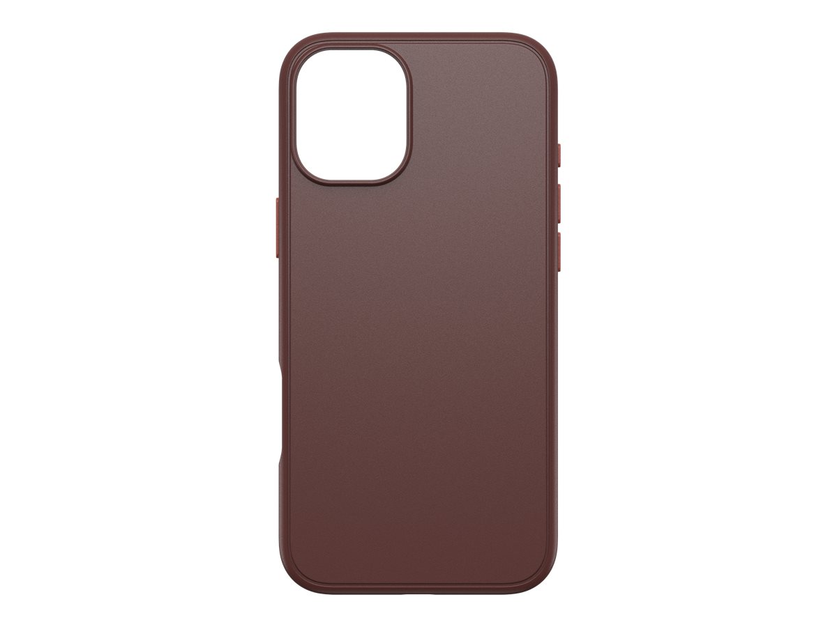 OtterBox Symmetry Series - Coque de protection pour téléphone portable - compatibilité avec MagSafe - couche de polycarbonate, élastomère thermoplastique (TPE) - rouge brique - pour Apple iPhone 16 Plus - 77-96533 - Coques et étuis pour téléphone portable