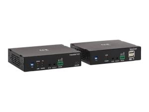 Eaton Tripp Lite Series HDMI over Fiber Extender Kit - 4K @ 60 Hz, HDR, RS-232, IR, USB, Duplex Multimode LC, 985 ft., TAA - Transmetteur et récepteur - rallonge vidéo/audio/infrarouge/USB/série - HDMI - plus de fibre optique - jusqu'à 300 m - 850 nm - GSA gouvernemental - Conformité TAA - B127F-1A1-MM-HH - Prolongateurs de signal