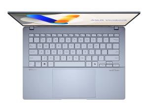 ASUS Vivobook S 14 OLED S5406MA-DRPP224W - Conception de charnière à 180 degrés - Intel Core Ultra 9 - 185H / jusqu'à 5.1 GHz - Evo - Win 11 Home - Intel Arc Graphics - 16 Go RAM - 1 To SSD NVMe - 14" OLED 2880 x 1800 (3K) - Wi-Fi 6E, Bluetooth - bleu ciel - 90NB12H2-M00E70 - Ordinateurs portables