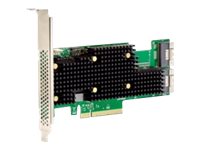 Broadcom HBA 9620-16i - Contrôleur de stockage (RAID) - 16 Canal - SATA 6Gb/s / SAS 24Gb/s / PCIe 4.0 (NVMe) - RAID RAID 0, 1, 10 - PCIe 4.0 x8 - 05-50111-02 - Adaptateurs de stockage