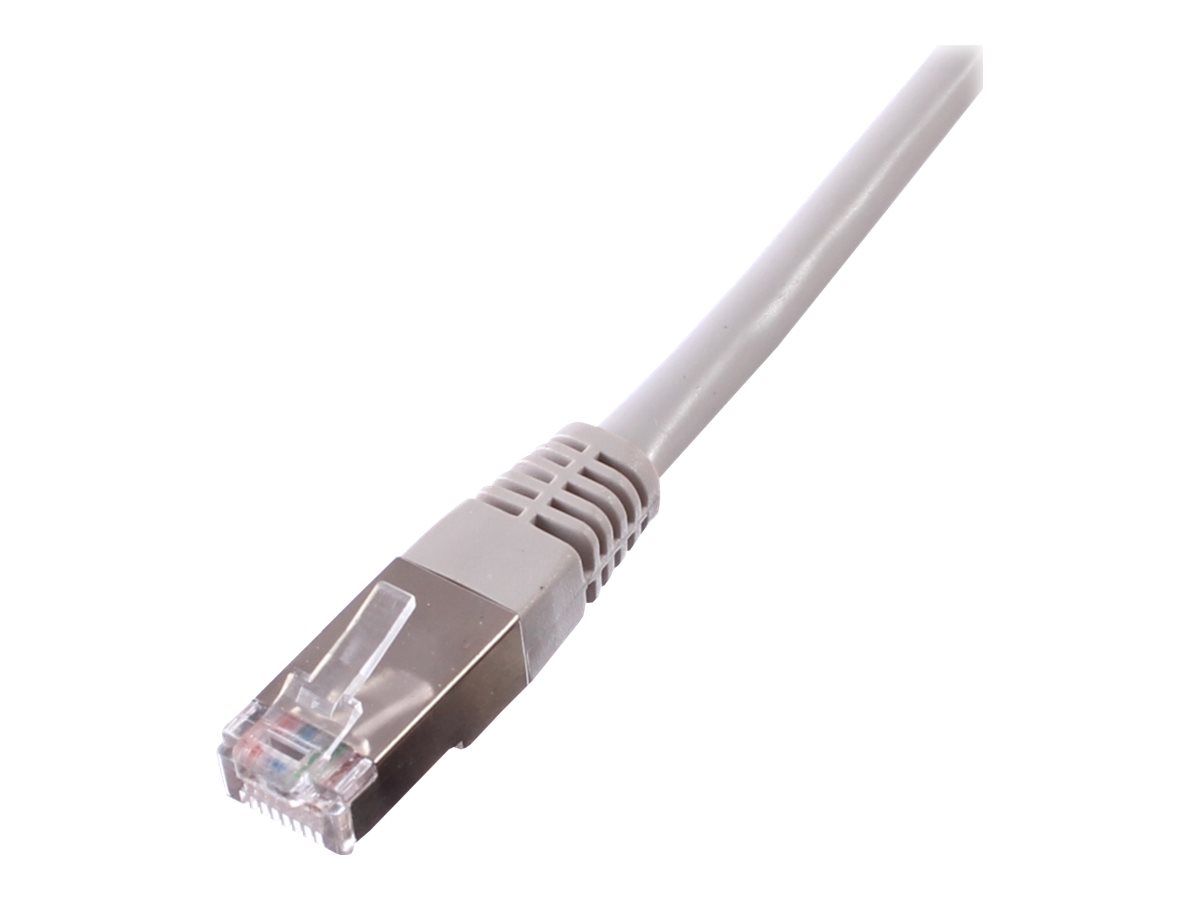 Uniformatic - Cordon de raccordement - RJ-45 (M) pour RJ-45 (M) - 2 m - SFTP - CAT 6a - moulé, bloqué - gris - 23922 - Câbles à paire torsadée