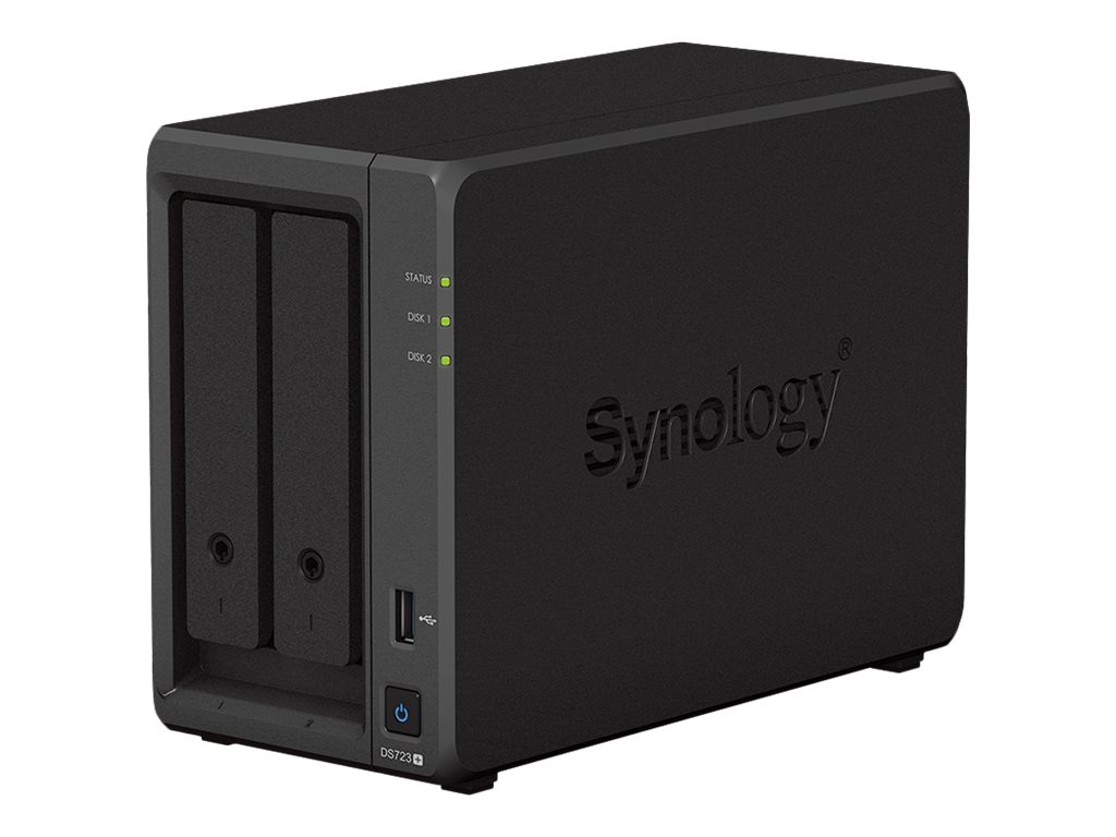 Synology Disk Station DS723+ - Serveur NAS - 2 Baies - RAID RAID 0, 1, JBOD - RAM 2 Go - Gigabit Ethernet - iSCSI support - DS723+ - NAS
