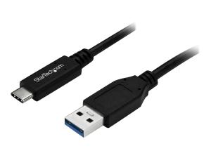 StarTech.com Câble USB-A vers USB-C de 1 m - Cordon USB A vers USB C - USB Type C - M/M - USB 3.0 (5 Gb/s) - Câble USB - USB (M) pour 24 pin USB-C (M) - USB 3.0 - 1 m - noir - pour P/N: HB30A3A1CST, HB30C3A1CST, HB30C5A2CSC, HB30C5A2CST, HBS304A24A, MST30C2HDPPD - USB315AC1M - Câbles USB