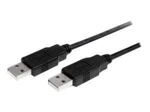 StarTech.com Câble USB 2.0 A vers A de 2 m - Cordon USB A - M/M - Câble USB - USB (M) pour USB (M) - USB 2.0 - 2 m - noir - pour P/N: SV231HDMIUA - USB2AA2M - Câbles USB