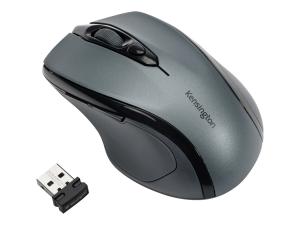 Kensington Pro Fit Mid-Size - Souris - pour droitiers - optique - 5 boutons - sans fil - 2.4 GHz - récepteur sans fil USB - gris graphite - K72423WW - Souris