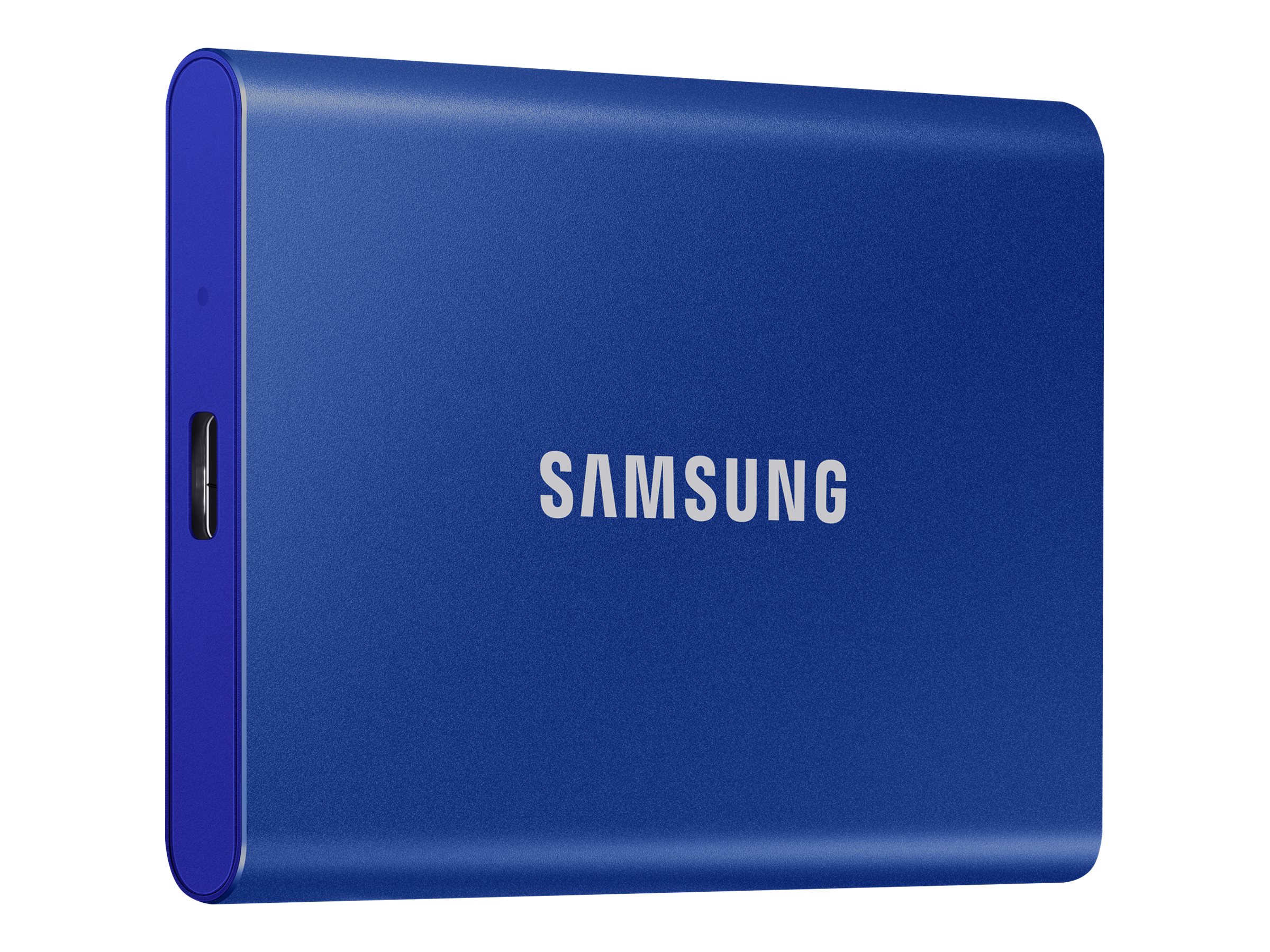 Samsung T7 MU-PC2T0H - SSD - chiffré - 2 To - externe (portable) - USB 3.2 Gen 2 (USB-C connecteur) - AES 256 bits - bleu indigo - MU-PC2T0H/WW - Disques SSD
