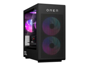 OMEN 35L by HP GT16-0026nf - microATX jeux - Core i7 i7-14700F / jusqu'à 5.4 GHz - RAM 16 Go - SSD 512 Go - NVMe - GeForce RTX 4060 - IEEE 802.11ax (Wi-Fi 6), IEEE 802.11be (Wi-Fi 7), Gigabit Ethernet, Bluetooth 5.4 - Win 11 Home - moniteur : aucun - métal noir - B4VD9EA#ABF - Ordinateurs de bureau