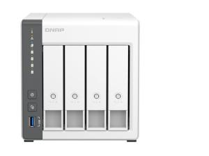 QNAP TS-433 - Serveur NAS - 4 Baies - SATA 6Gb/s - RAID RAID 0, 1, 5, 6, 10, 50, JBOD, 60 - RAM 4 Go - Gigabit Ethernet / 2.5 Gigabit Ethernet - iSCSI support - TS-433-4G - NAS