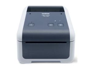 Brother TD-4210D - Imprimante d'étiquettes - thermique direct - Rouleau (11,8 cm) - 203 dpi - jusqu'à 127 mm/sec - USB 2.0, série - gris, blanc - TD4210DXX1 - Imprimantes thermiques
