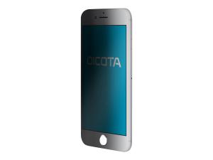 DICOTA Secret - Protection d'écran pour téléphone portable - avec filtre de confidentialité - 4 voies - transparent - pour Apple iPhone 8, SE (2e génération) - D31458 - Accessoires pour téléphone portable