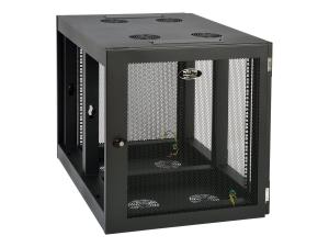 Tripp Lite 12U Wall Mount Rack Enclosure Server Cabinet Side Mount Wallmount - Rack armoire - montable sur mur - noir - 12U - 19" - SRW12UHD - Accessoires pour serveur