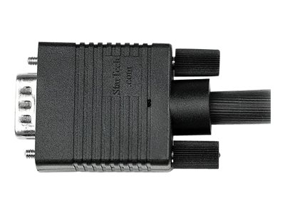 StarTech.com Câble VGA coaxial de 10m pour écran haute résolution - HD15 vers HD15 - Mâle / Mâle - Noir - Câble VGA - HD-15 (VGA) (M) pour HD-15 (VGA) (M) - 10 m - moulé - noir - MXTMMHQ10M - Câbles pour périphérique