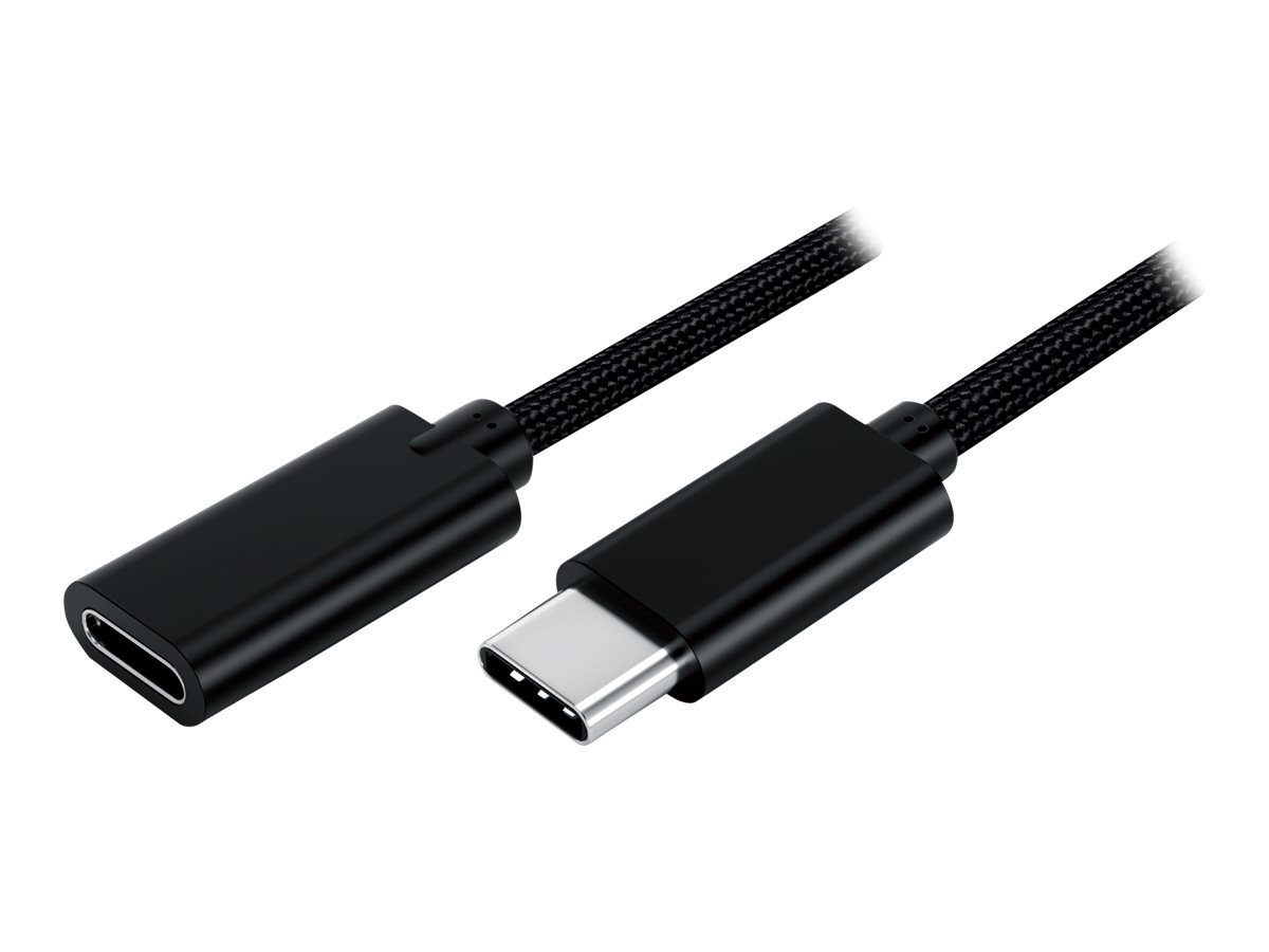 MCL - Câble d'extension USB - 24 pin USB-C (M) pour 24 pin USB-C (F) - USB 3.1 - 1 m - USB Power Delivery (60W) - MC923-1C/1CMFZ-1M - Câbles USB