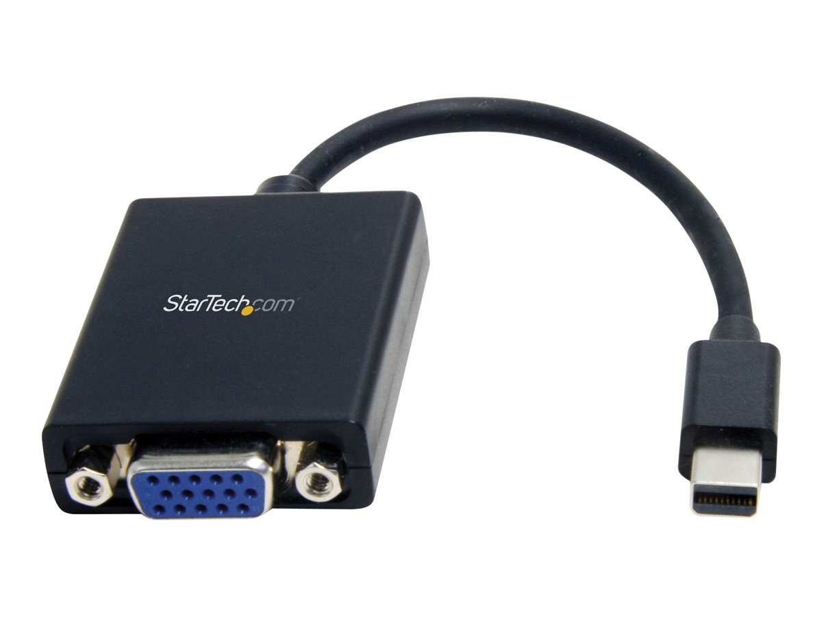 StarTech.com Adaptateur vidéo Mini DisplayPort vers VGA - Convertisseur Mini DP vers HD15 - M/F - 1920x1200 - Blanc - Adaptateur vidéo - Mini DisplayPort (M) pour HD-15 (VGA) (F) - DisplayPort 1.2 - 13 cm - actif - noir - pour P/N: DKT31CMDPHPD, DP2MDPMF3, DP2MDPMF6IN - MDP2VGA - Câbles vidéo
