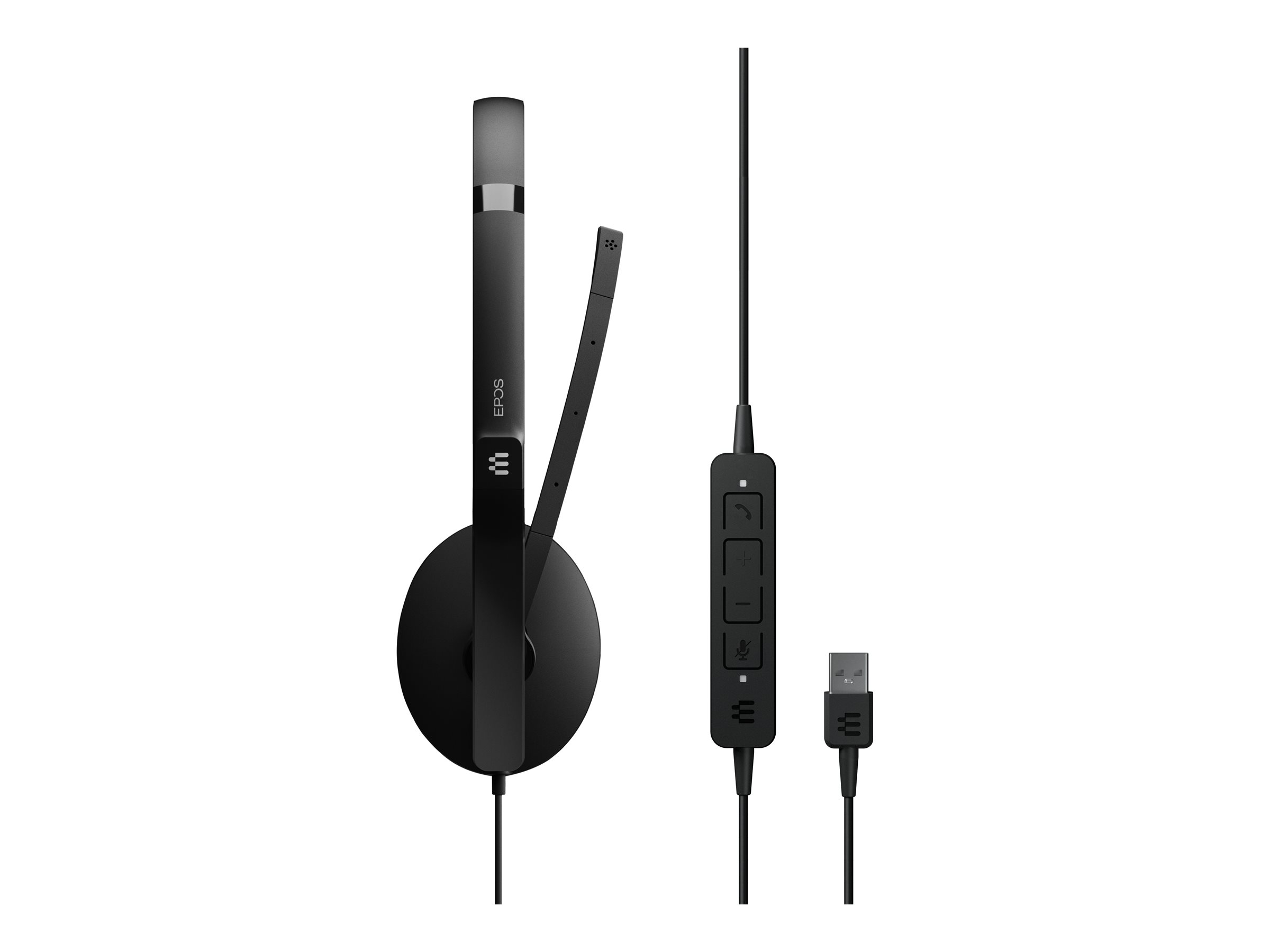 EPOS ADAPT 160 USB II - ADAPT 100 Series - micro-casque - sur-oreille - filaire - USB-A - noir - Optimisé pour la CU - 1000915 - Écouteurs
