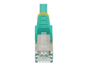 StarTech.com Câble Ethernet CAT6a 10m - LSZH, 10 GbE 100W PoE S/FTP - Cordon de raccordement - RJ-45 (M) pour RJ-45 (M) - 10 m - S/FTP - CAT 6a - IEEE 802.3bt - sans crochet, bloqué, moulé, sans halogène - turquoise - NLAQ-10M-CAT6A-PATCH - Câbles à paire torsadée