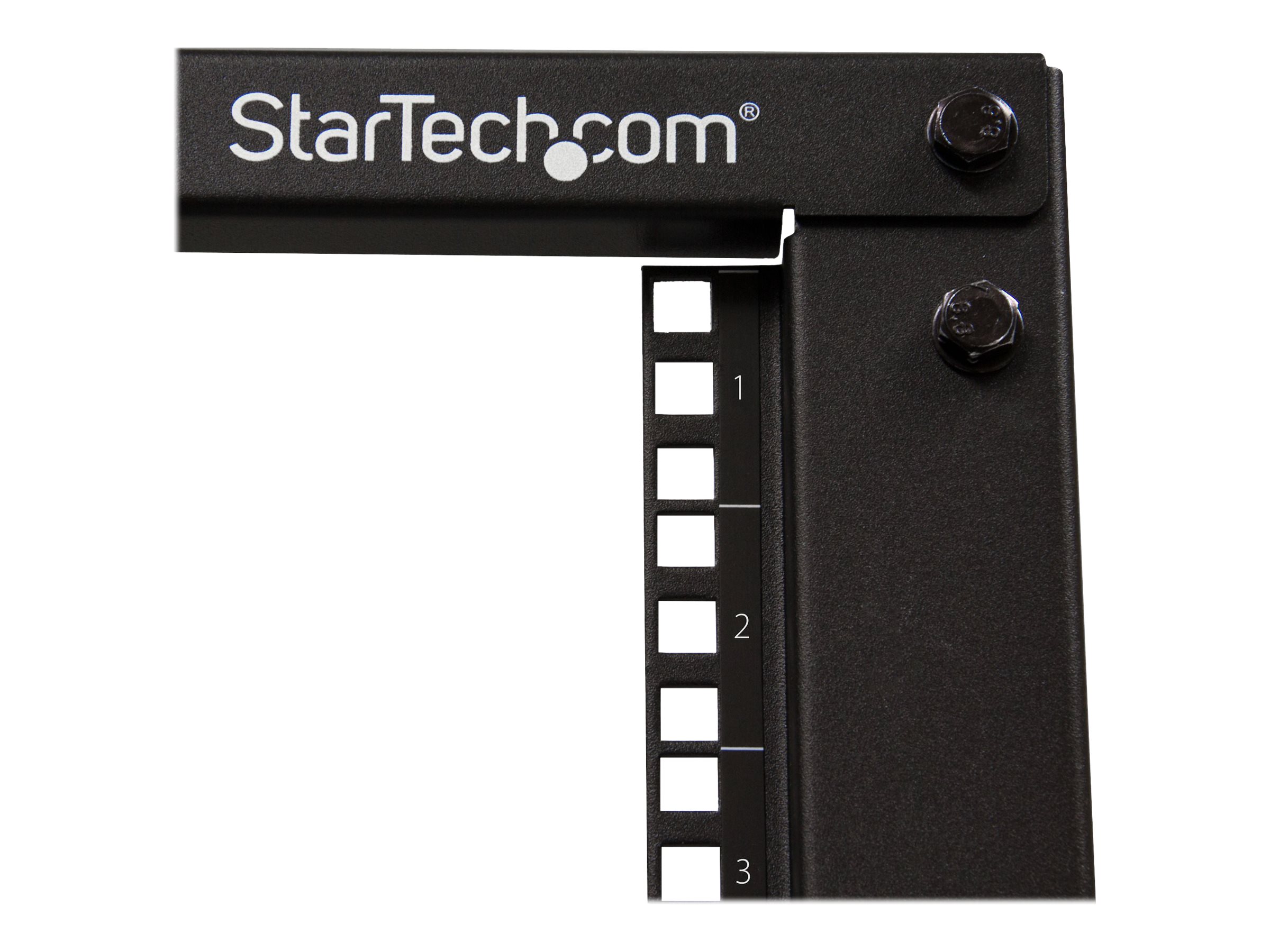 StarTech.com 4POSTRACK8U Rack serveur réglable à cadre ouvert 8U - 4 montants - 55,9 cm à 101,5 cm - Rack cadre ouvert - 4 montants - sur le sol - noir - 8U - 4POSTRACK8U - Accessoires pour serveur