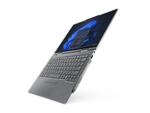 Lenovo ThinkPad X1 2-in-1 Gen 9 21KE - Conception inclinable - Intel Core Ultra 7 - 155U / jusqu'à 4.8 GHz - Evo - Win 11 Pro - Intel Graphics - 16 Go RAM - 512 Go SSD TCG Opal Encryption 2, NVMe, Performance - 14" IPS écran tactile 1920 x 1200 - NFC, Wi-Fi 6E, Bluetooth - 4G LTE - gris - clavier : Français - avec 3 ans de support Lenovo Premier - 21KE0061FR - Ordinateurs portables