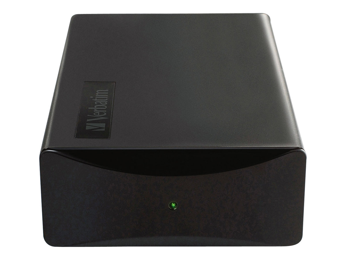 Verbatim Gigabit NAS - Serveur NAS - 500 Go - HDD 500 Go x 1 - USB 2.0 / Gigabit Ethernet - 47590 - NAS