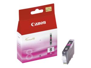 Canon CLI-8M - 13 ml - magenta - original - réservoir d'encre - pour PIXMA iP3500, iP4500, iP5300, MP510, MP520, MP610, MP960, MP970, MX700, MX850, Pro9000 - 0622B001 - Cartouches d'encre Canon