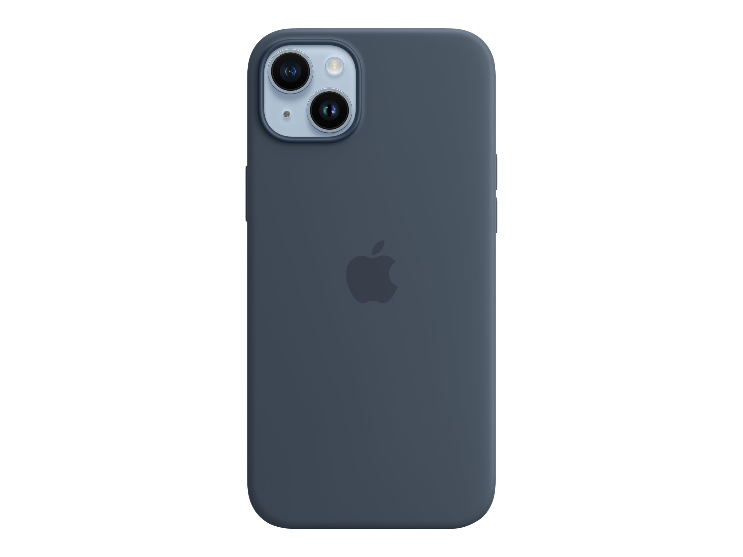 Apple - Coque de protection pour téléphone portable - compatibilité avec MagSafe - silicone - bleu tempête - pour iPhone 14 Plus - MPT53ZM/A - Coques et étuis pour téléphone portable