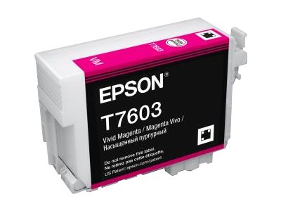 Epson T7603 - 25.9 ml - Magenta vif - original - blister - cartouche d'encre - pour SureColor SC-P600 - C13T76034N10 - Cartouches d'encre Epson