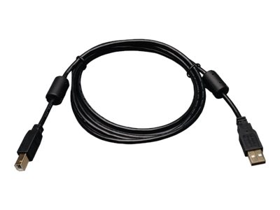Eaton Tripp Lite Series USB 2.0 A to B Cable with Ferrite Chokes (M/M), 3 ft. (0.91 m) - Câble USB - USB type B (M) pour USB (M) - USB 2.0 - 91.4 cm - noir - U023-003 - Câbles USB