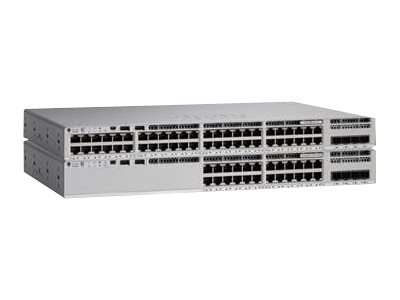 Cisco Catalyst 9200L - Network Essentials - commutateur - C3 - 24 x 10/100/1000 + 4 x Gigabit SFP (liaison montante) - Montable sur rack - C9200L-24T-4G-E - Concentrateurs et commutateurs gigabit