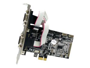 StarTech.com Carte PCI Express avec 4 Ports DB-9 RS232 - Adaptateur PCIe Série - UART 16550 - Adaptateur série - PCIe 1.1 - RS-232 - 4 ports - PEX4S553 - Adaptateurs réseau PCI-e