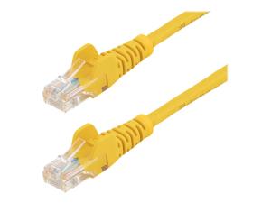 StarTech.com Câble réseau Cat5e UTP sans crochet - 50 cm Jaune - Cordon Ethernet RJ45 anti-accroc - Câble patch - Cordon de raccordement - RJ-45 (M) pour RJ-45 (M) - 50 cm - UTP - CAT 5e - sans crochet, bloqué - jaune - 45PAT50CMYL - Câbles à paire torsadée
