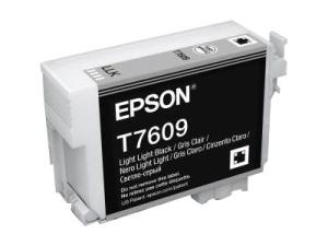 Epson T7609 - 26 ml - noir clair - original - blister - cartouche d'encre - pour SureColor P600, SC-P600 - C13T76094010 - Cartouches d'imprimante