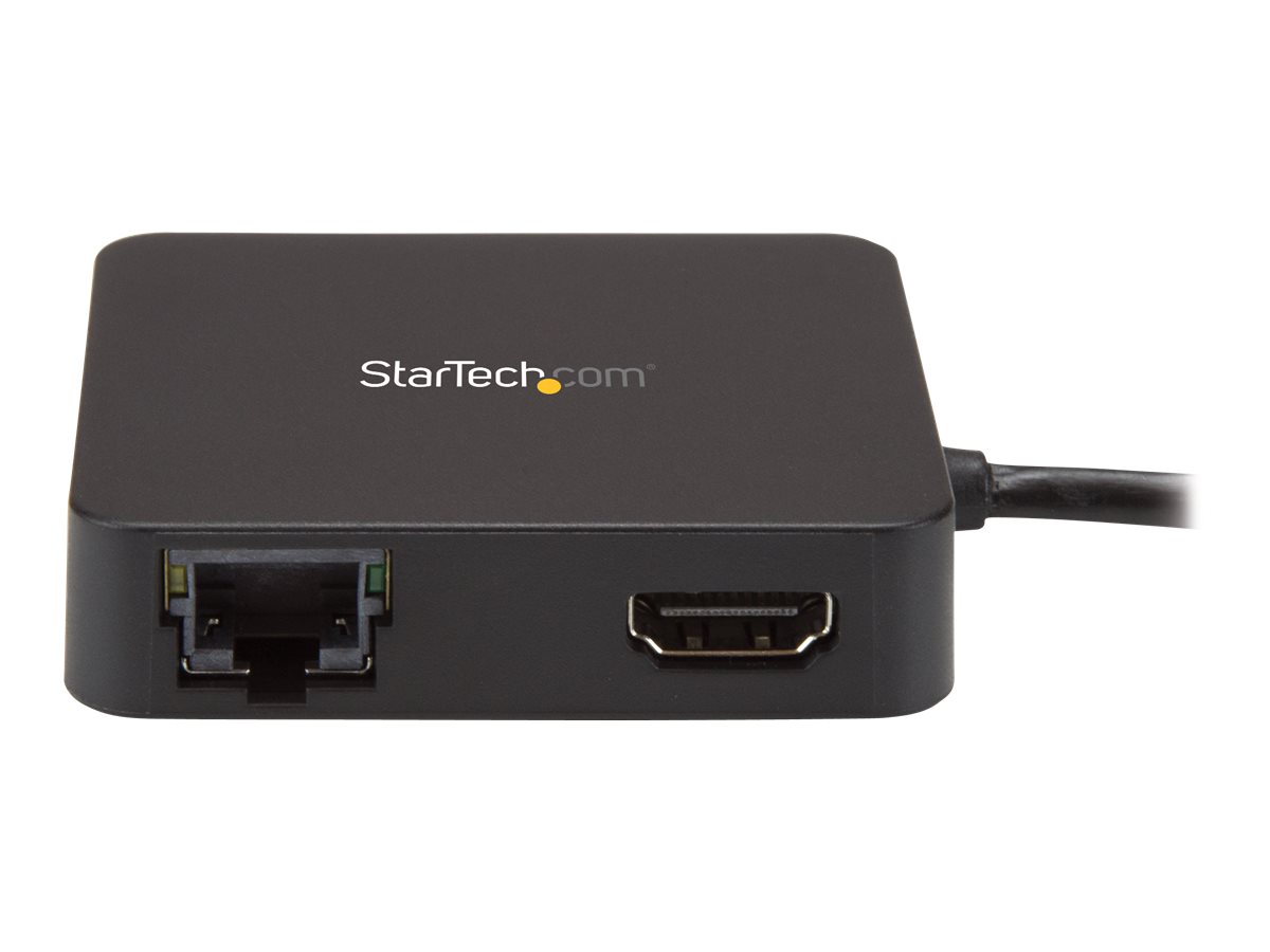 StarTech.com Adaptateur multiport USB-C pour ordinateur portable - Station d'accueil USB C avec HDMI 4K GbE USB 3.0 (USB-A) - Alimenté - Station d'accueil - USB-C / Thunderbolt 3 - HDMI - 1GbE - Conformité TAA - DKT30CHD - Stations d'accueil pour ordinateur portable