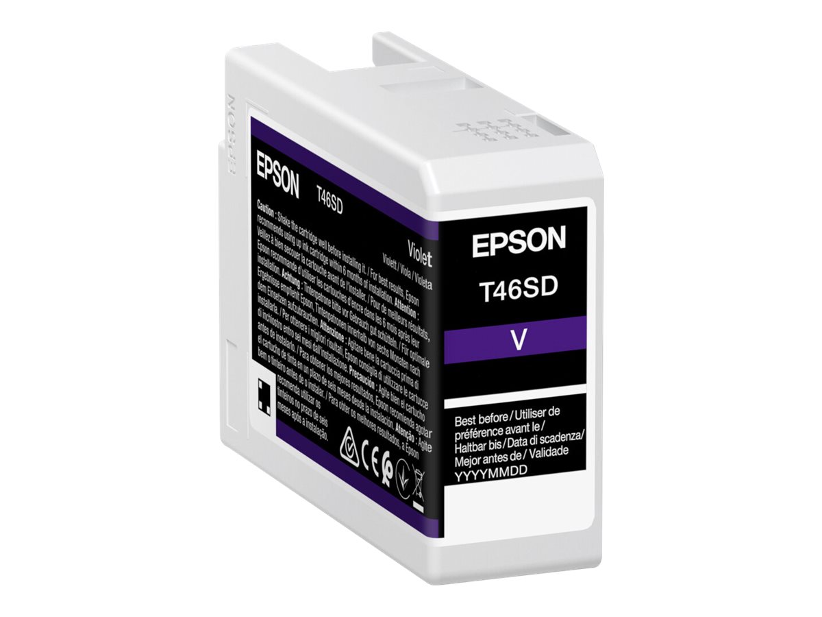Epson UltraChrome Pro T46SD - 25 ml - violet - original - réservoir d'encre - pour SureColor P706, SC-P700, SC-P700 Mirage Bundling - C13T46SD00 - Réservoirs d'encre