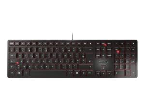 CHERRY KC 6000 SLIM - Clavier - USB - Français - commutateur : CHERRY SX - noir - JK-1600FR-2 - Claviers