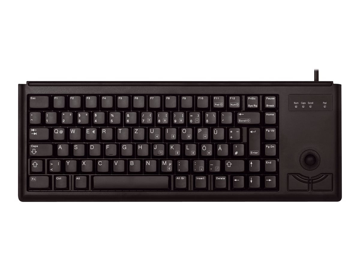 CHERRY Compact-Keyboard G84-4400 - Clavier - PS/2 - US - noir - G84-4400LPBEU-2 - Claviers