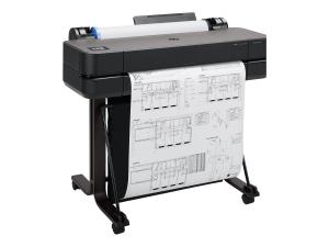 HP DesignJet T630 - 2025 Edition - 24" imprimante grand format - couleur - jet d'encre - Rouleau A1 (61,0 cm x 45,7 m), A1, ANSI D - 2 400 x 1 200 ppp - jusqu'à 0.5 min/page - USB 2.0, Gigabit LAN, Wi-Fi(n) - outil de coupe - 5HB09D#B19 - Imprimantes jet d'encre