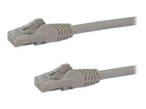StarTech.com Câble réseau Cat6 Gigabit UTP sans crochet de 3m - Cordon Ethernet RJ45 anti-accroc - Câble patch Mâle / Mâle - Gris - Cordon de raccordement - RJ-45 (M) pour RJ-45 (M) - 3 m - UTP - CAT 6 - moulé, sans crochet - gris - N6PATC3MGR - Câbles à paire torsadée