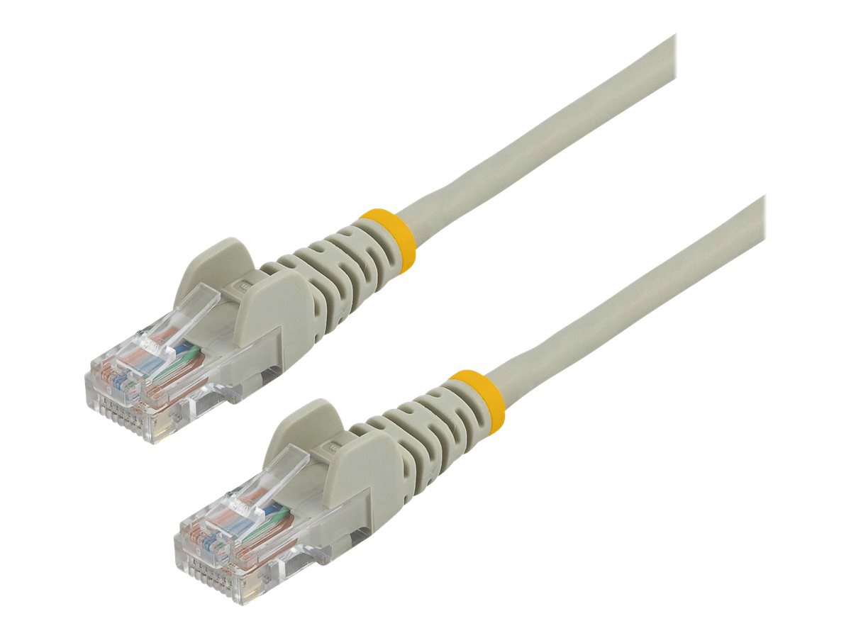 StarTech.com Câble réseau Cat5e UTP sans crochet - 7 m Gris - Cordon Ethernet RJ45 anti-accroc - Câble patch - Cordon de raccordement - RJ-45 (M) pour RJ-45 (M) - 7 m - UTP - CAT 5e - sans crochet - gris - 45PAT7MGR - Câbles à paire torsadée
