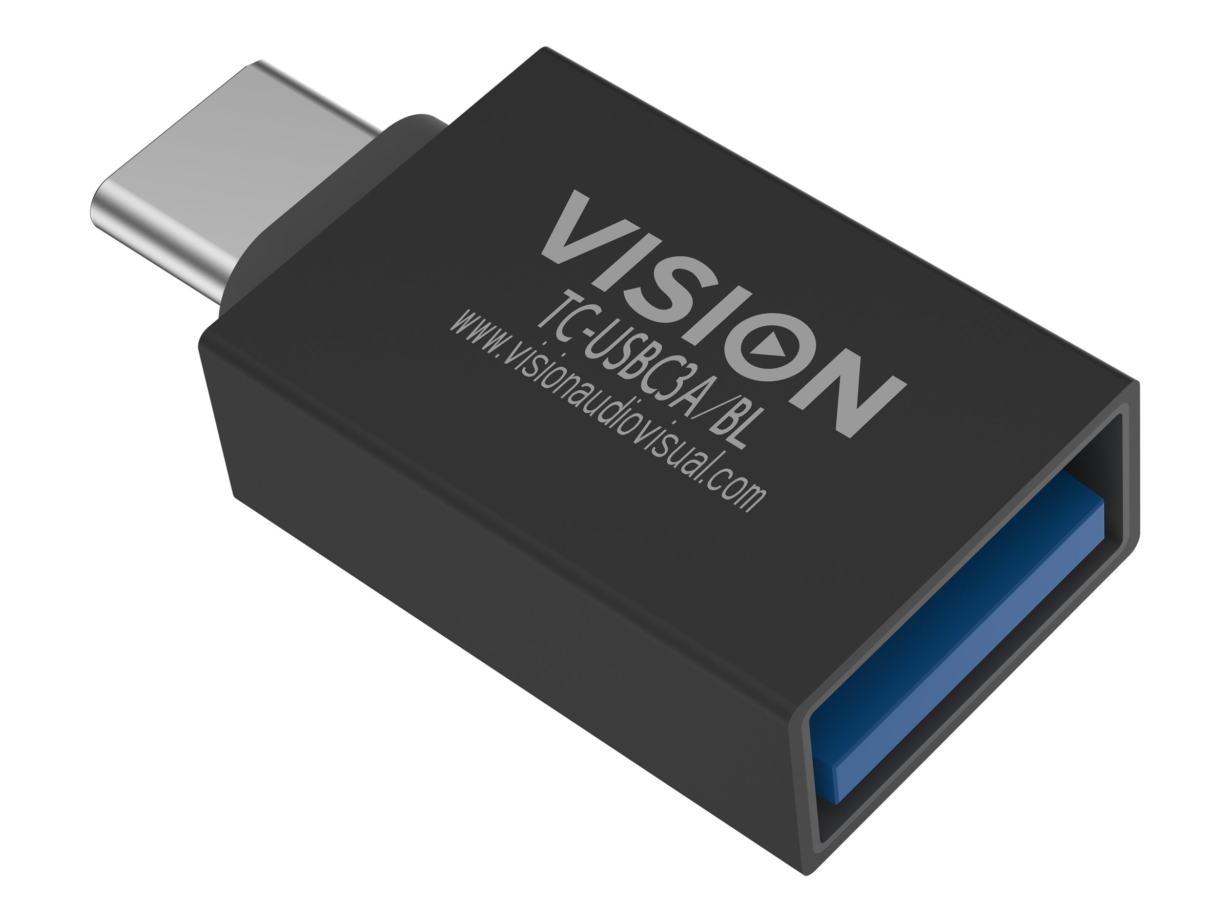 Vision Professional - Adaptateur USB - 24 pin USB-C (M) pour USB type A (F) - USB 3.0 - noir - TC-USBC3A/BL - Câbles USB